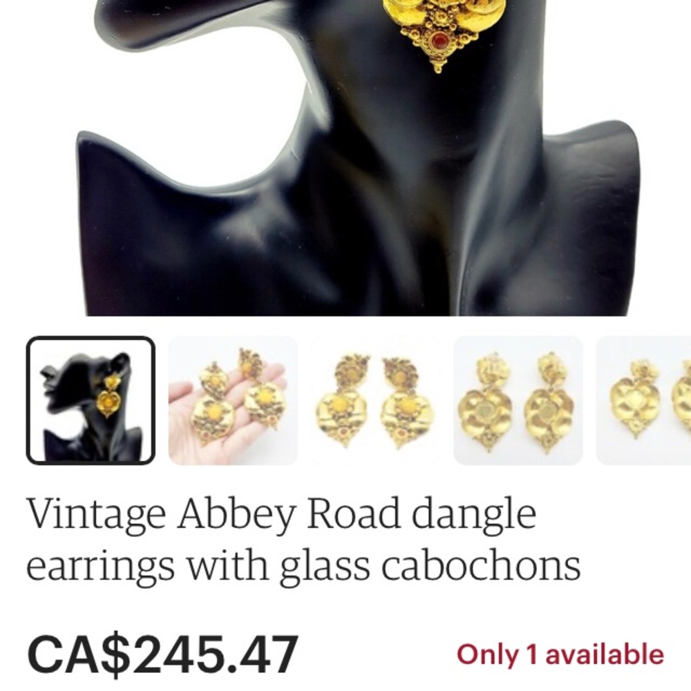 Large Designer Earring - Picture 9 of 9